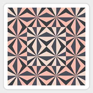 Vintage Geometric Zig Zag Pattern Magnet